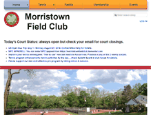 Tablet Screenshot of mfctennis.com